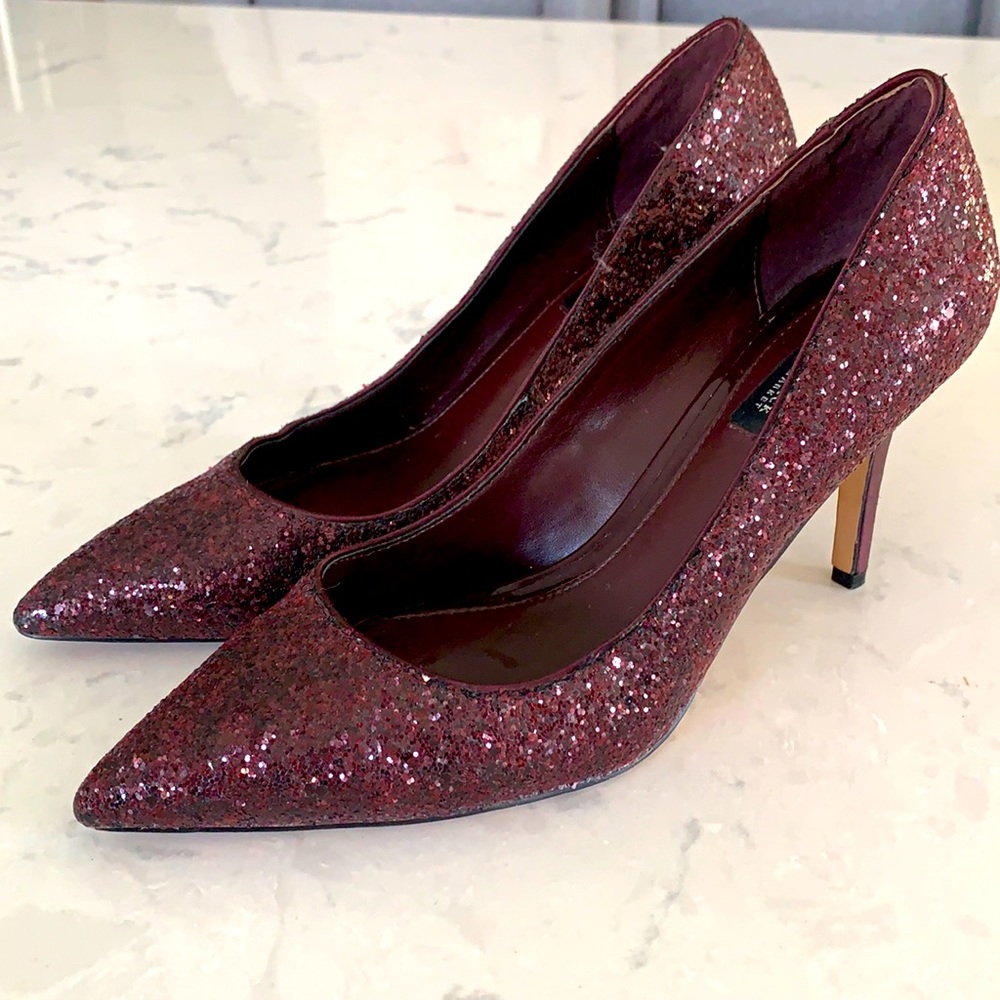 White House Black Market Glitter Heels